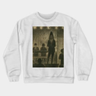 Trombonist (Study for "Circus Side Show") by Georges-Pierre Seurat Crewneck Sweatshirt